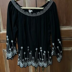 Merona off the shoulder size large top